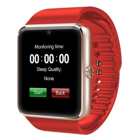 Ceas Smartwatch cu Telefon iUni GT08, Bluetooth, Camera 1.3 MP, Ecran LCD antizgarieturi, Red